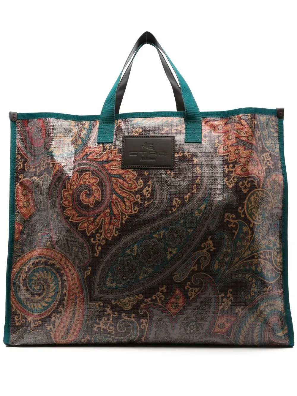 

ETRO tote con estampado de cachemira - Marrón