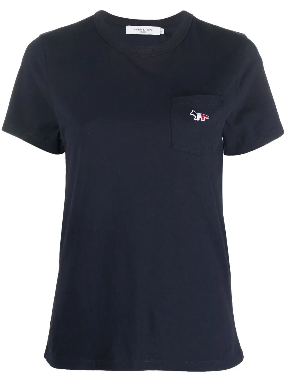 

Maison Kitsuné playera con parche del logo - Azul