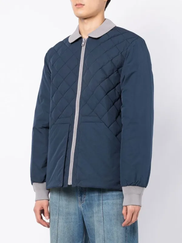 Kenzo two tone diamond quilt Jacket Farfetch