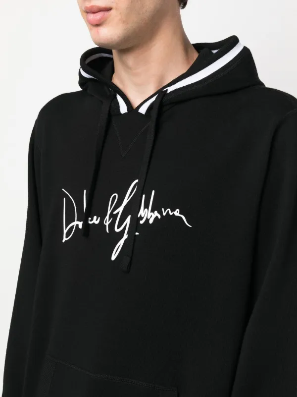 Dolce & Gabbana ロゴデザイン ドローストリング パーカー Dolce & Gabbana ドルチェ＆ガッバーナ ロゴ ドローストリング