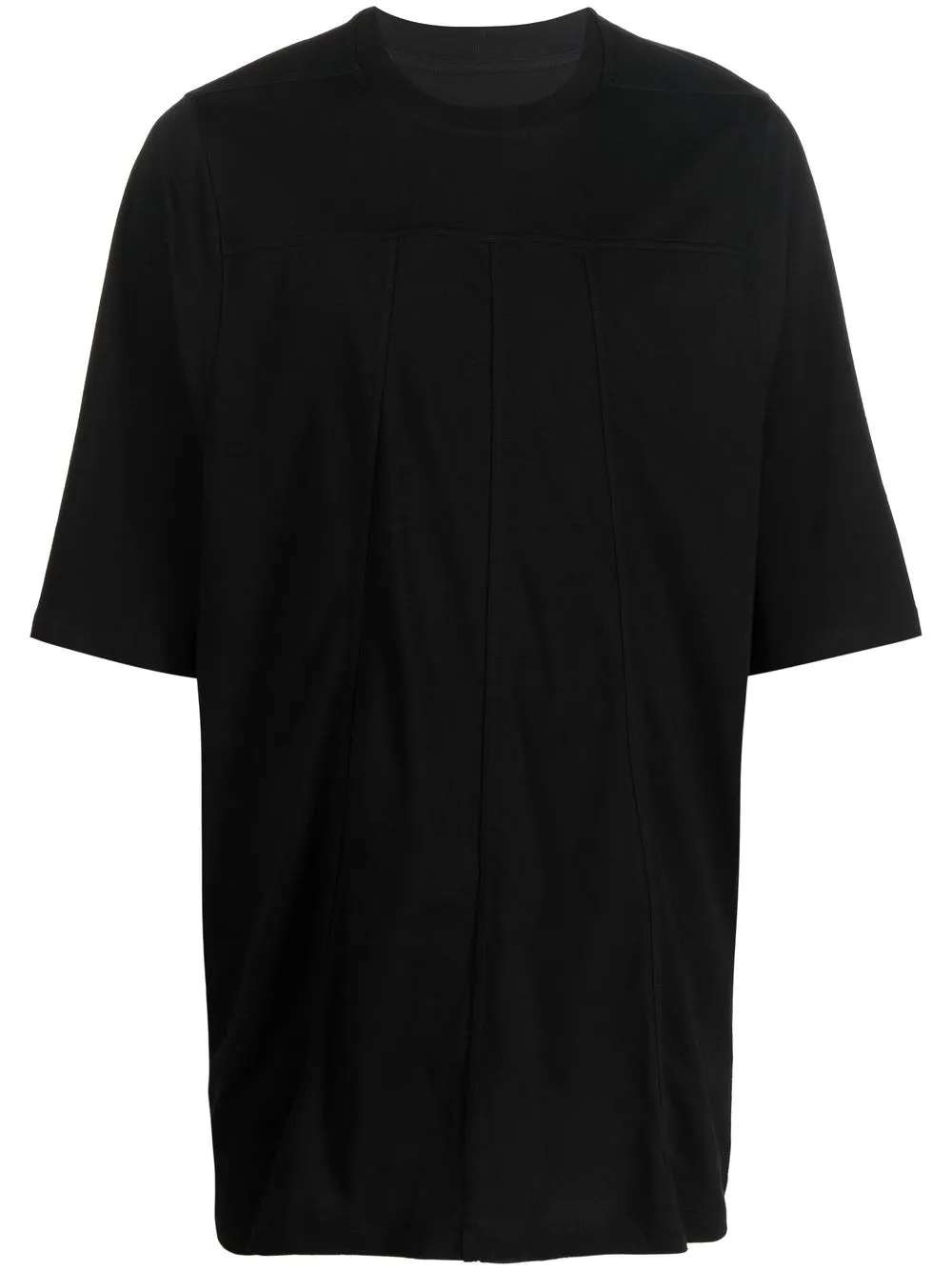 

Rick Owens playera manga corta con paneles - Negro