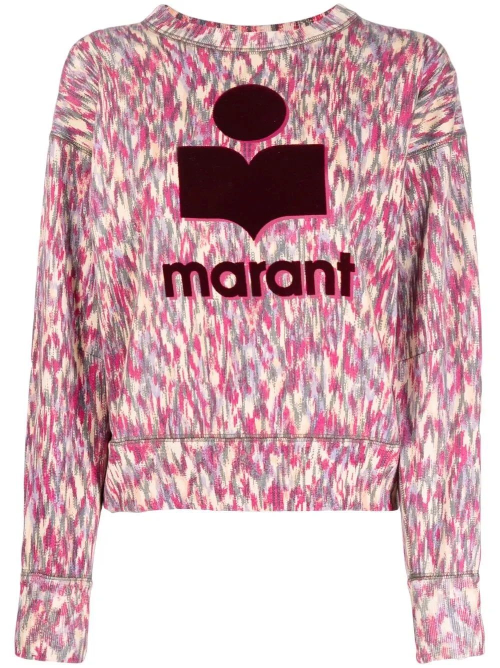 

Isabel Marant Étoile sudadera con estampado abstracto - Rosado