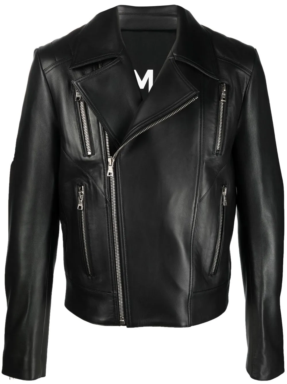 Balmain Zip Leather Jacket - Farfetch