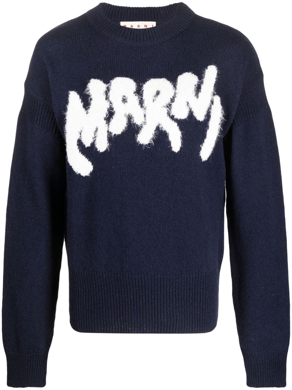 Marni Stretch Cotton Monogram Crew-Neck Sweatshirt men - Glamood Outlet
