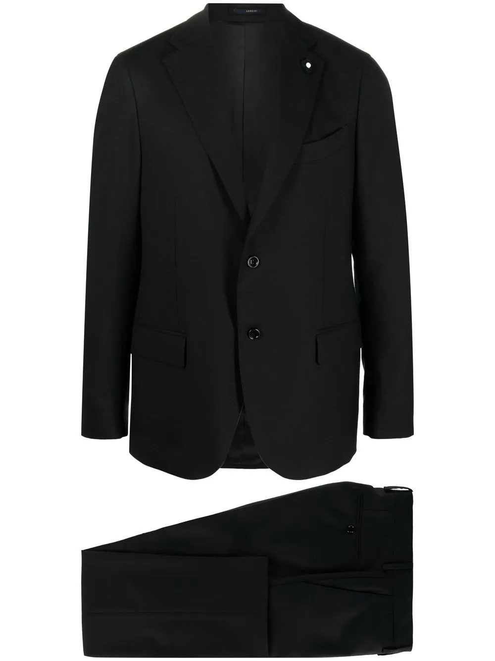 

Lardini traje slim con botones - Negro