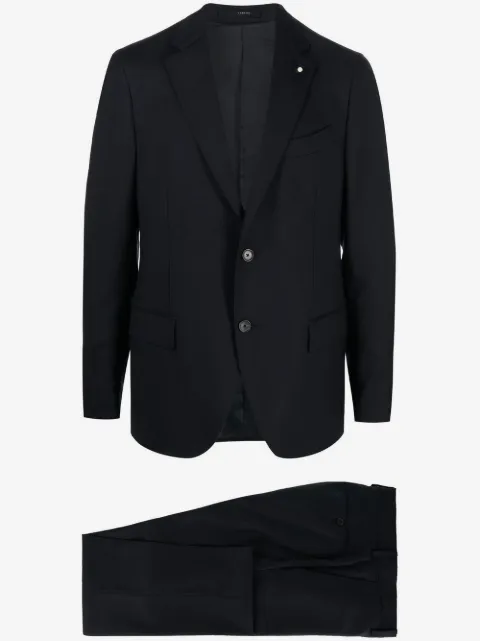 Lardini single-breasted slim-cut suit