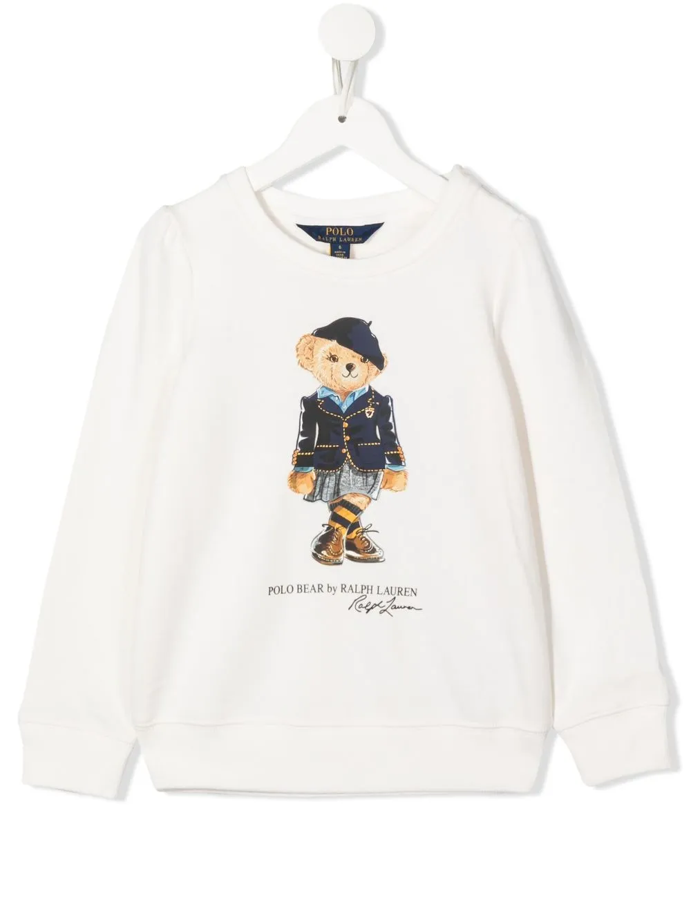 

Ralph Lauren Kids sudadera con motivo Polo Bear - Blanco