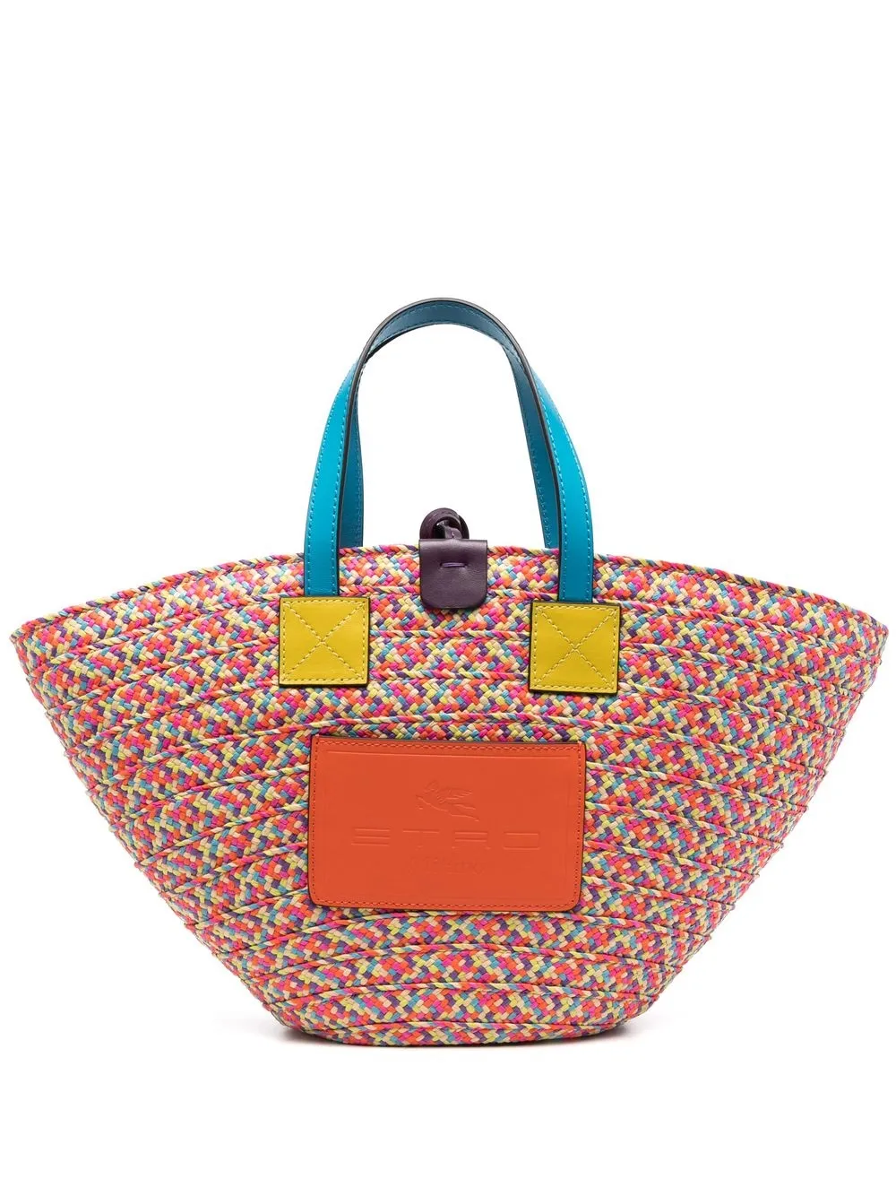 

ETRO tote con diseño color block - Azul