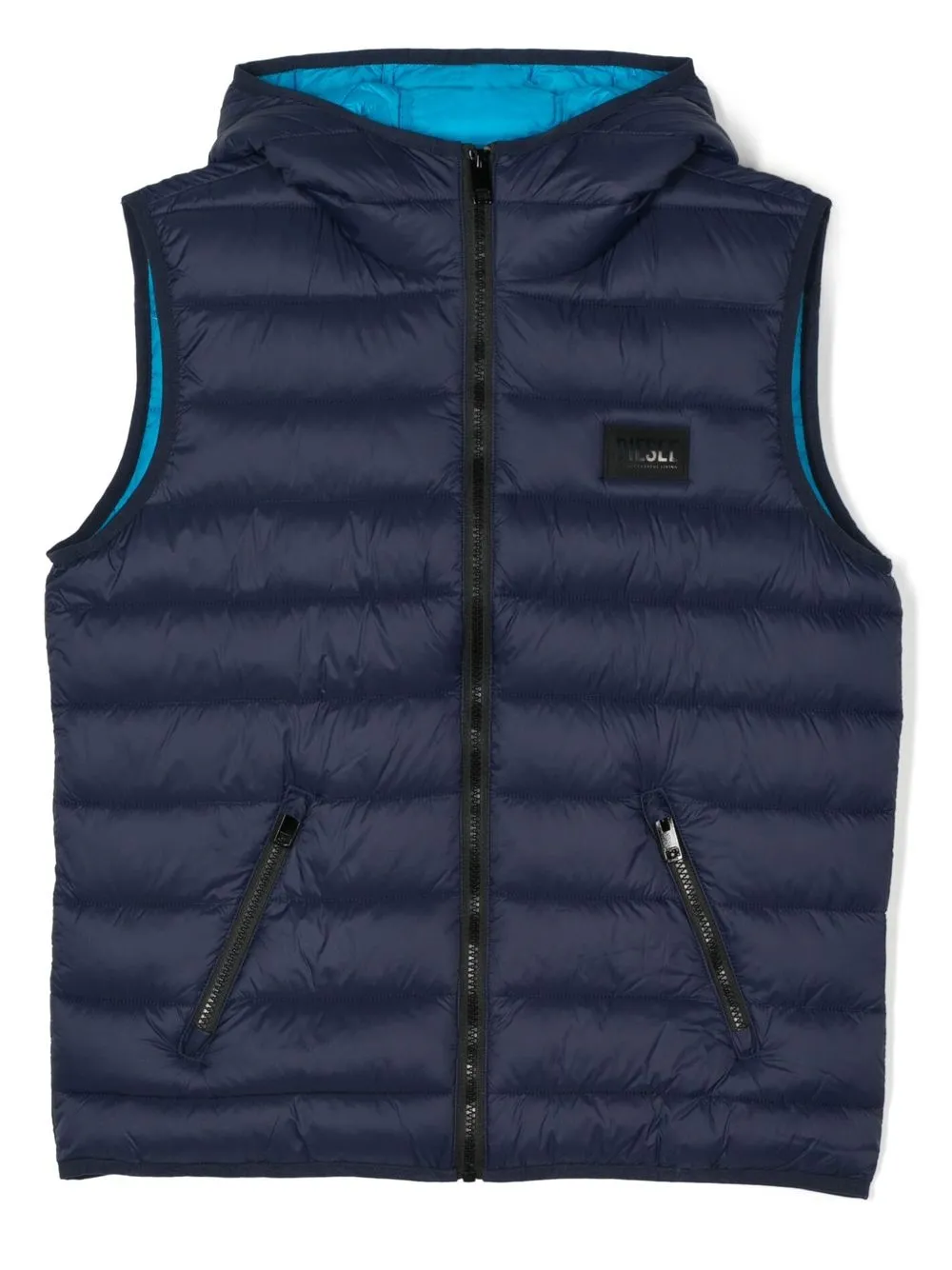 Diesel Teen Jdolmir21-sl Padded Gilet In 蓝色