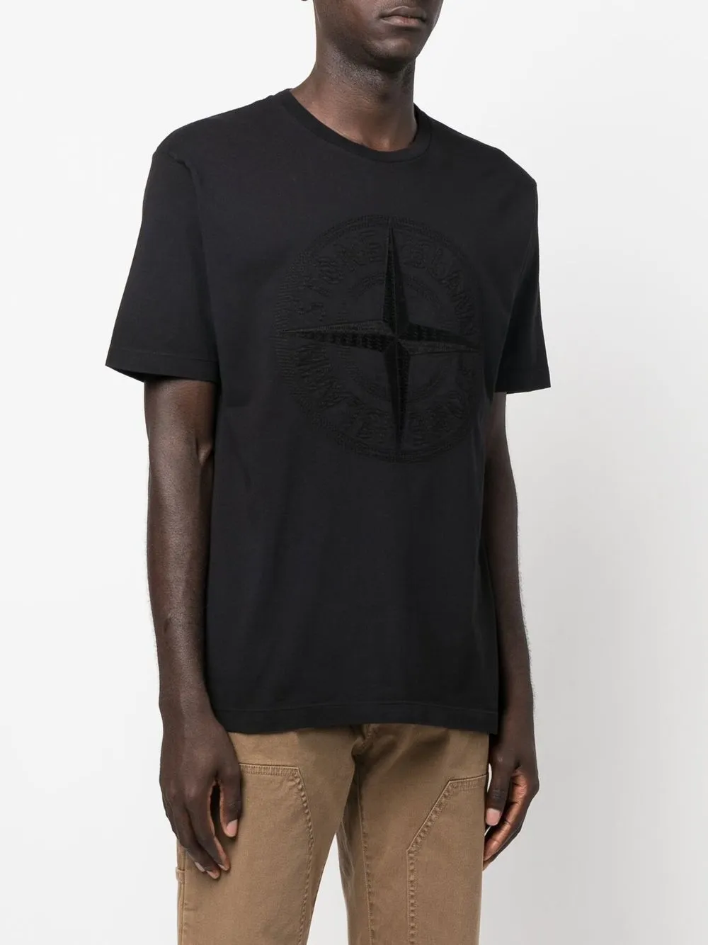 Stone Island logo-embroidered Cotton T-shirt - Farfetch