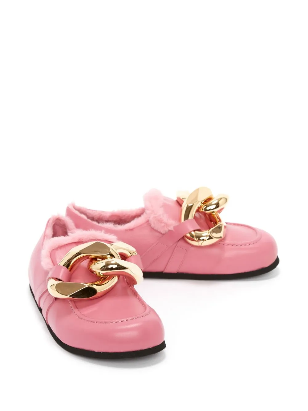 JW Anderson Loafers met kettingdetail - Roze