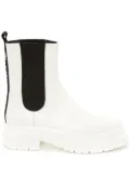 JW Anderson logo-print Chelsea boots - White