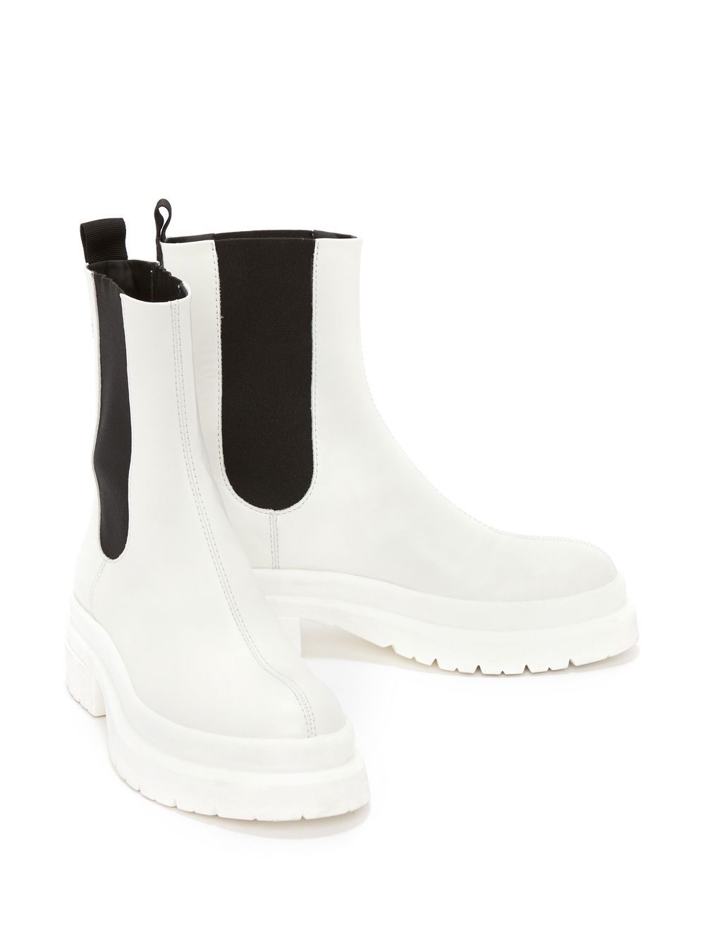 Shop Jw Anderson Logo-print Chelsea Boots In White