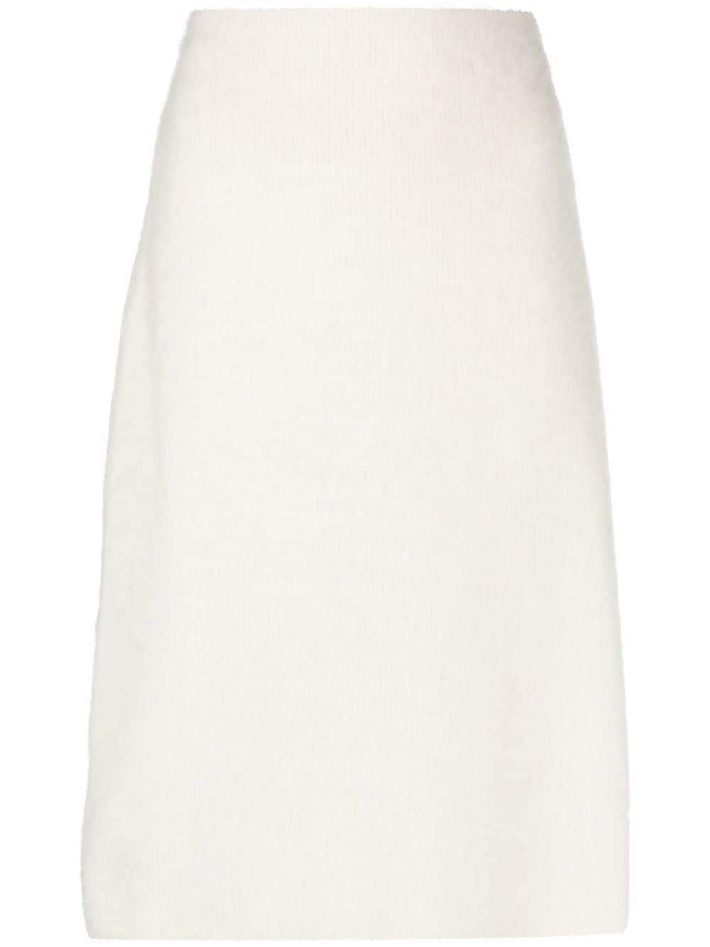 JW Anderson logo-patch knitted skirt
