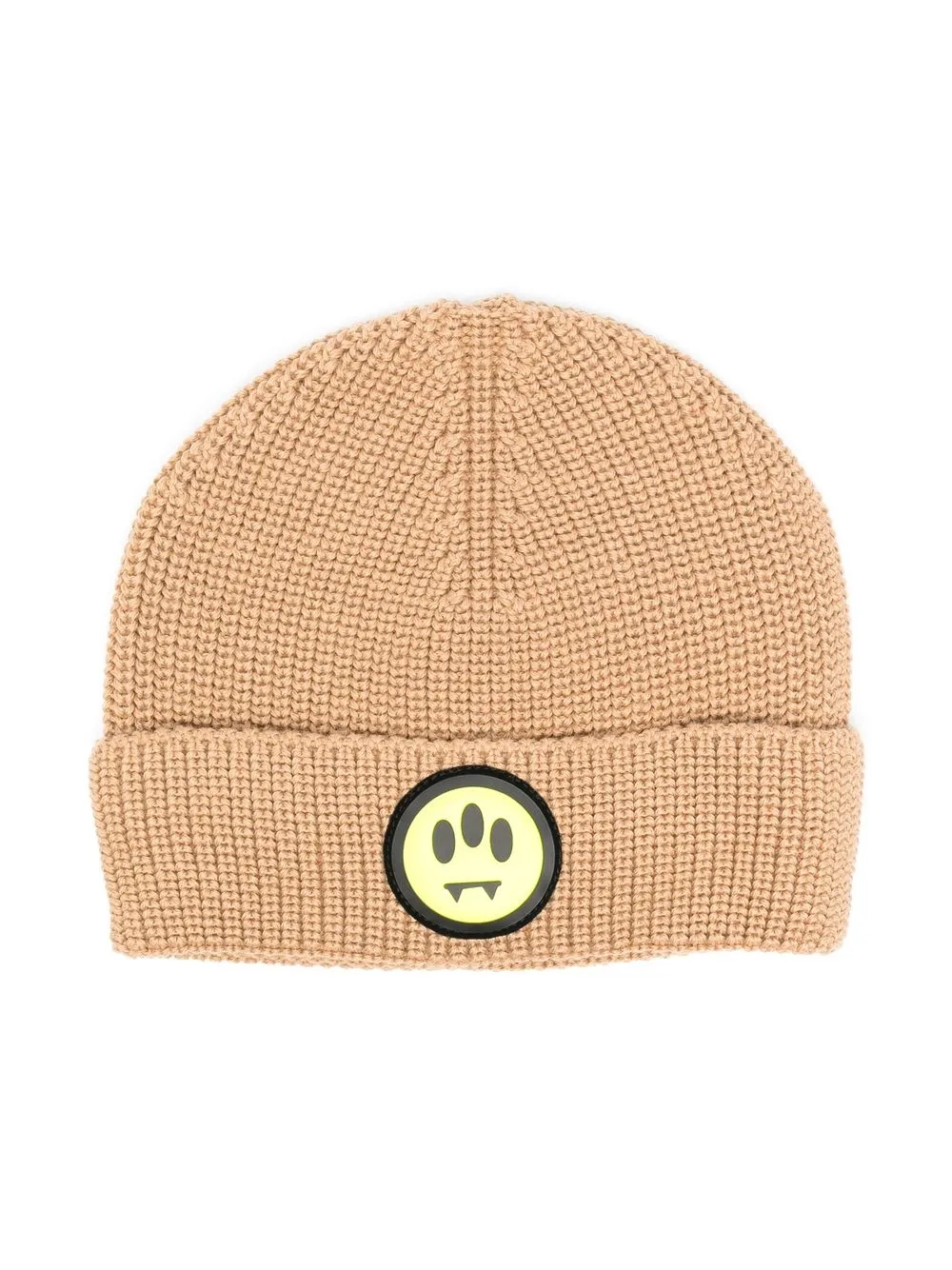 

Barrow kids logo-patch knitted beanie - Neutrals