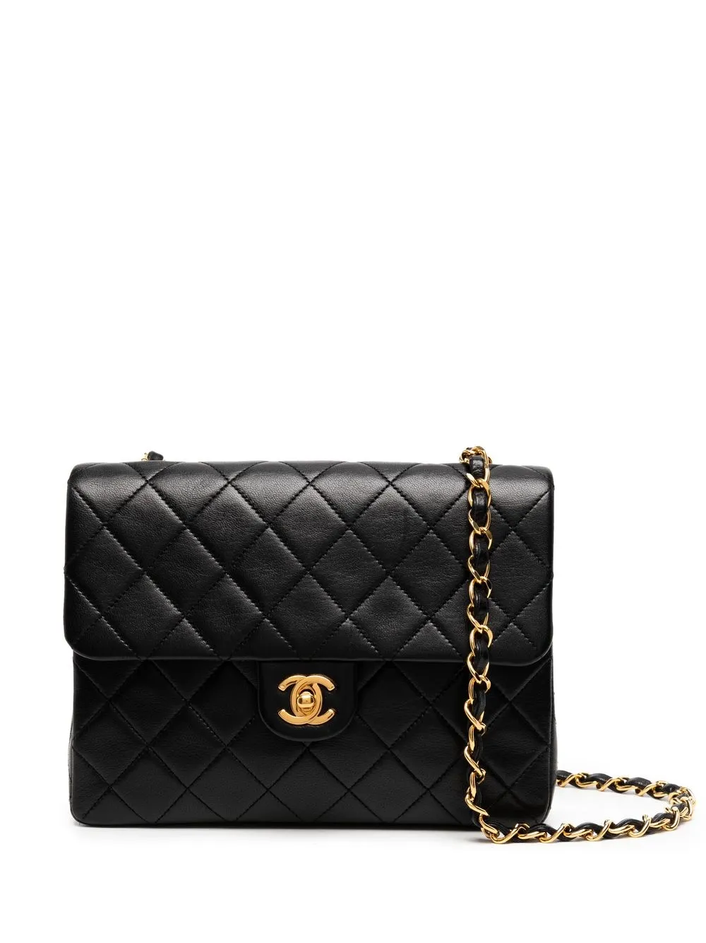 

Chanel Pre-Owned bolsa de hombro CC 1990 con cierre giratorio - Negro