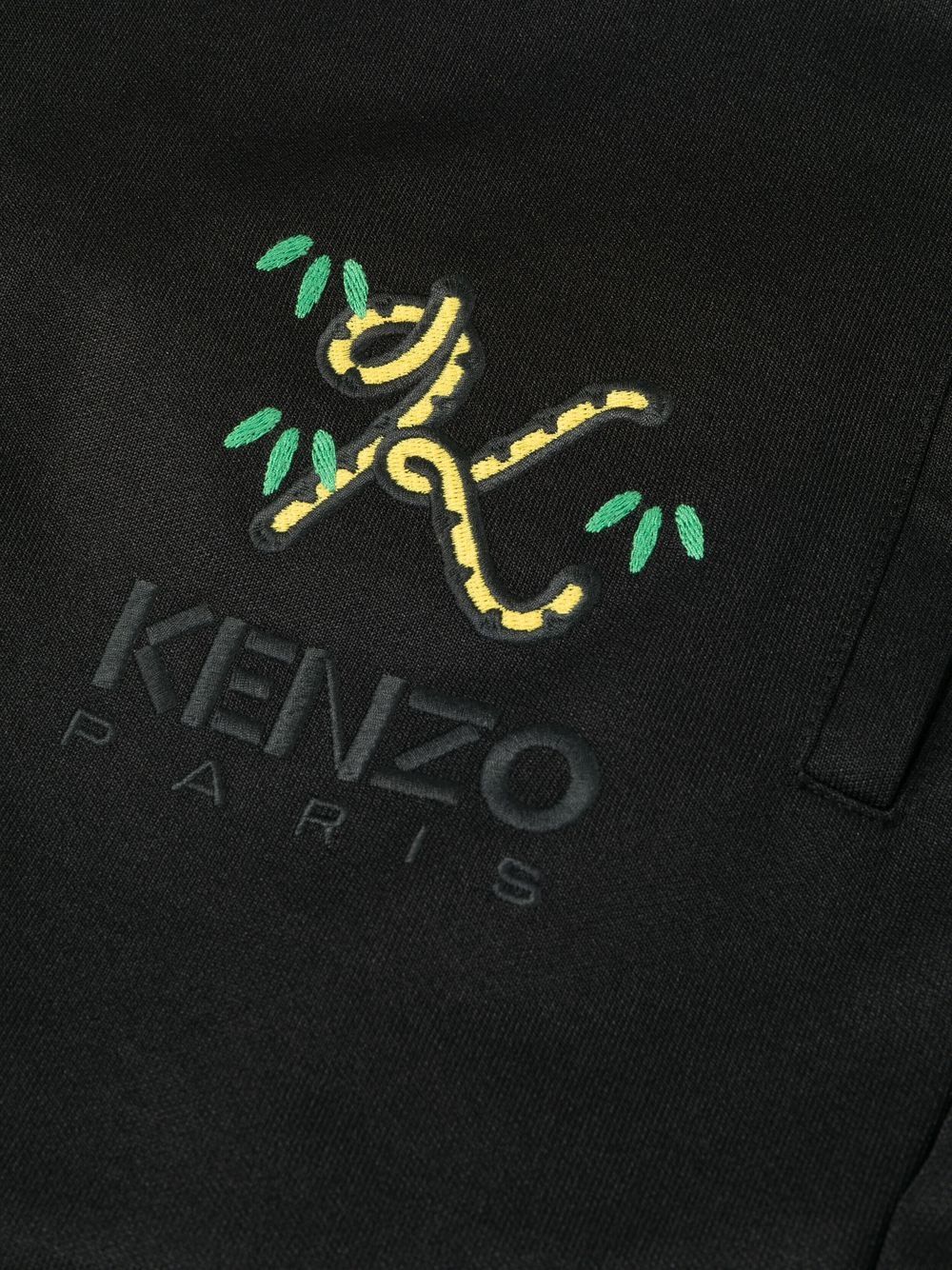 Kenzo crest logo-embroidered track pants Men