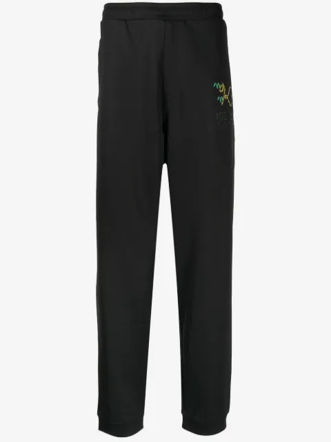 Kenzo crest logo-embroidered track pants