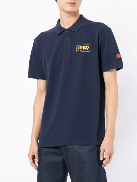 kenzo logo印花polo衫
