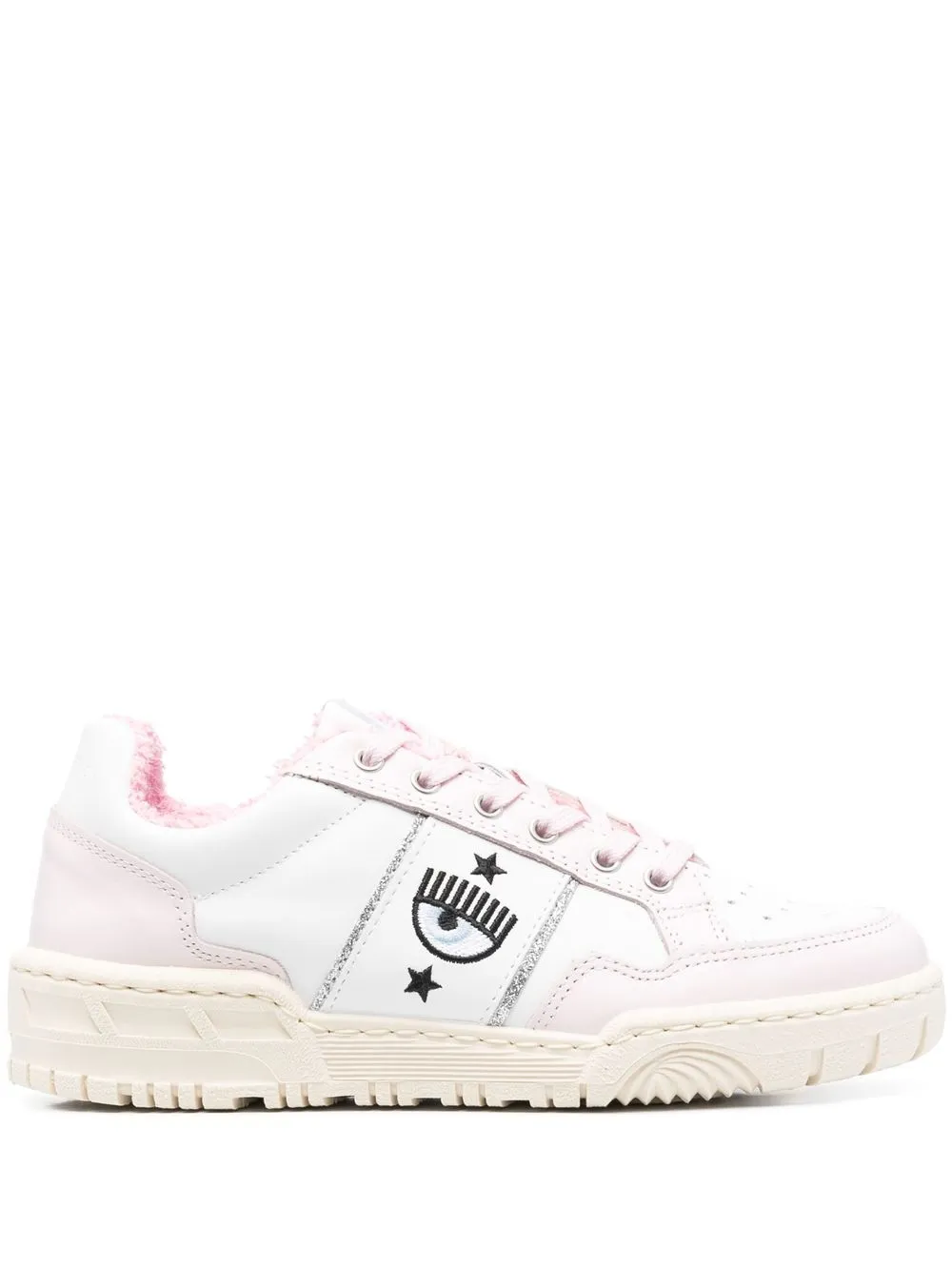 

Chiara Ferragni tenis con parche del logo - Blanco