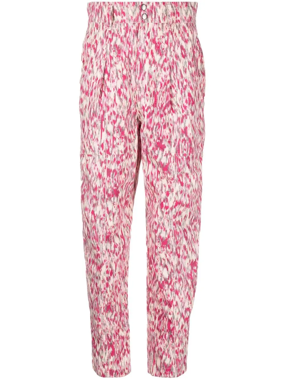 

Isabel Marant Étoile pantalones rectos con estampado abstracto - Rosado