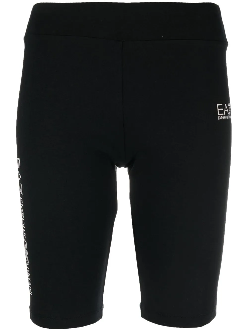 

Ea7 Emporio Armani shorts de ciclismo con logo estampado - Negro