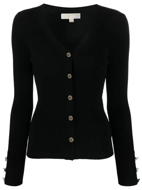 Michael Michael Kors logo-debossed button-front cardigan