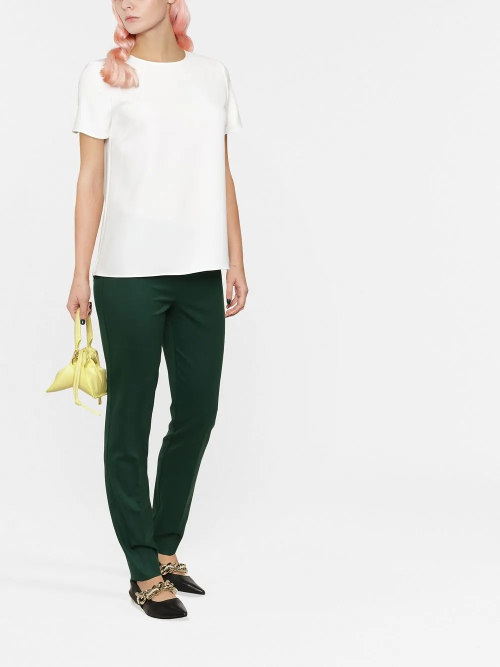 P.A.R.O.S.H. Blouse met keyhole - Wit