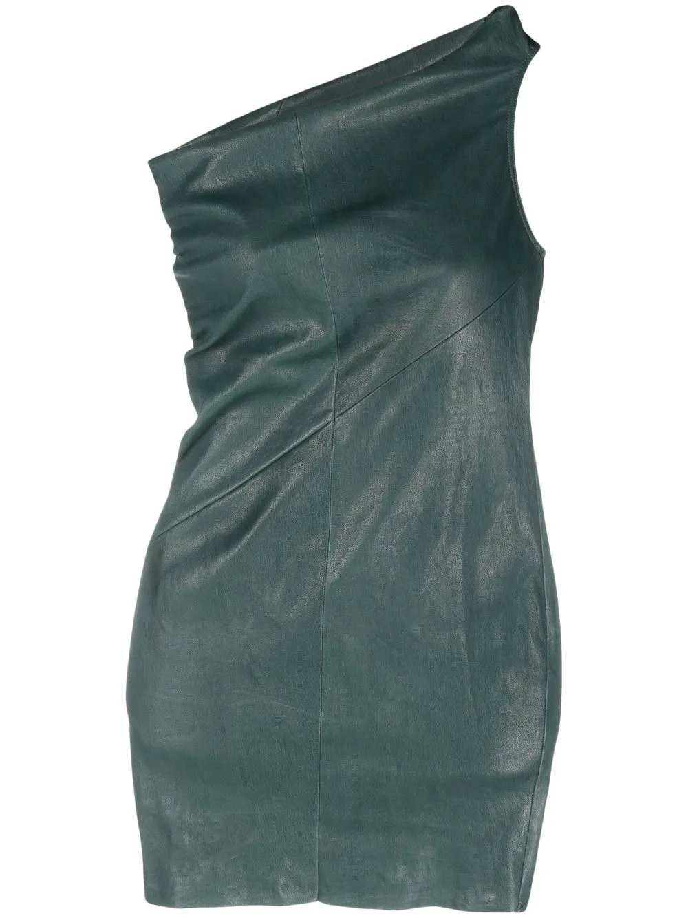 

Rick Owens vestido con un hombro descubierto - Verde