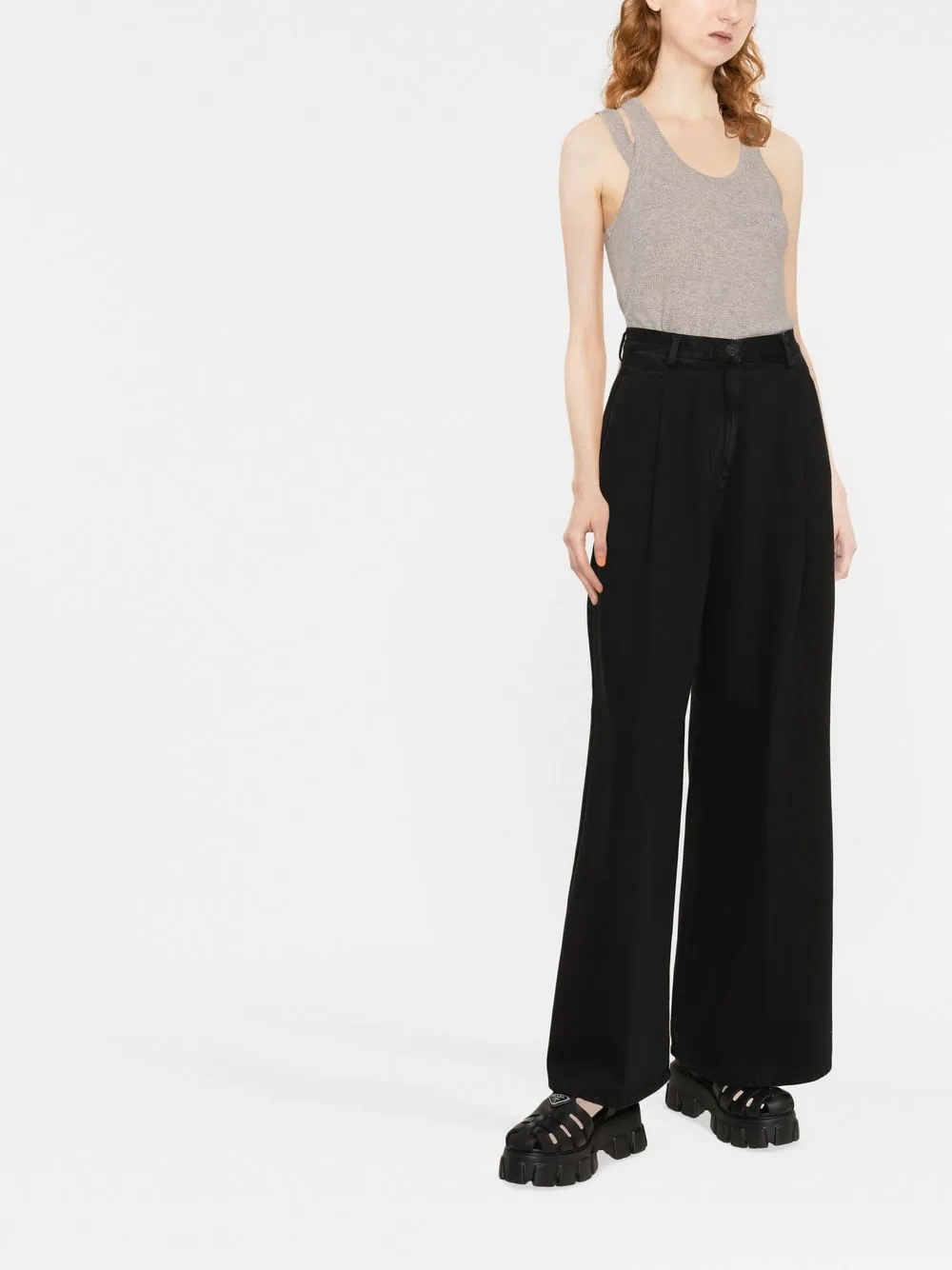 Forte Forte High waist jeans - Zwart
