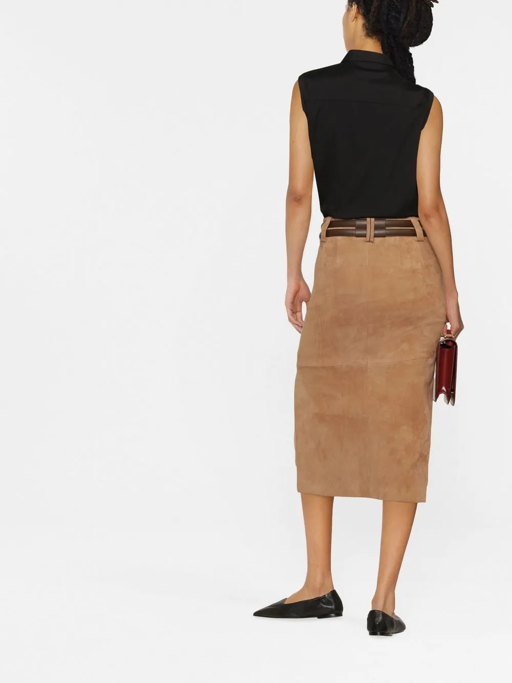 Brunello Cucinelli スエード ストレートスカート - Farfetch