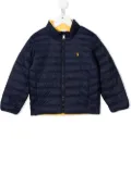 POLO RALPH LAUREN KIDS Terra embroidered-logo bomber jacket - Blue