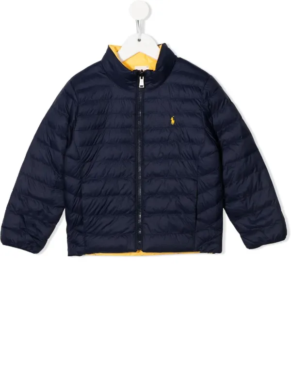 Ralph Lauren Kids Terra embroidered-logo Bomber Jacket - Farfetch