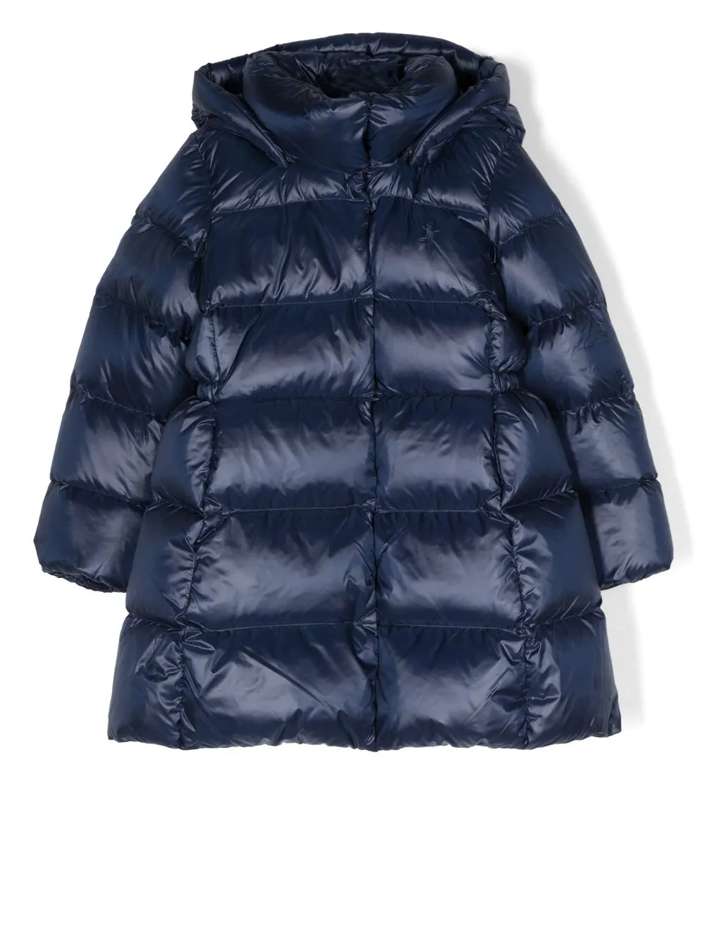 ＜Farfetch＞ Ralph Lauren Kids Celia フーデッド ダウンコート - ブルー