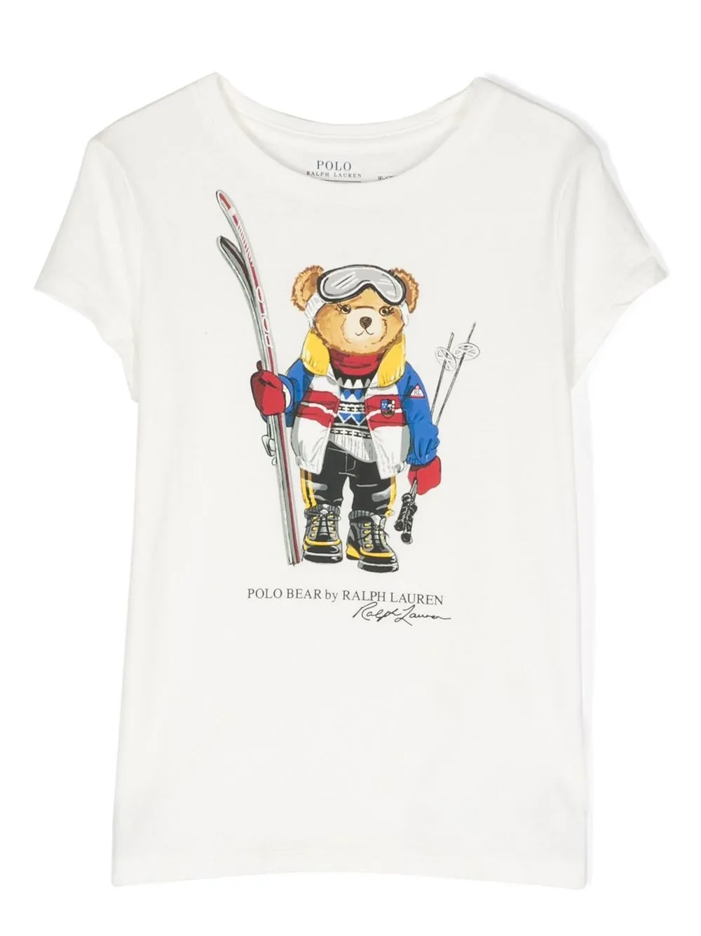 

Ralph Lauren Kids player con motivo Polo Bear - 001 WHITE