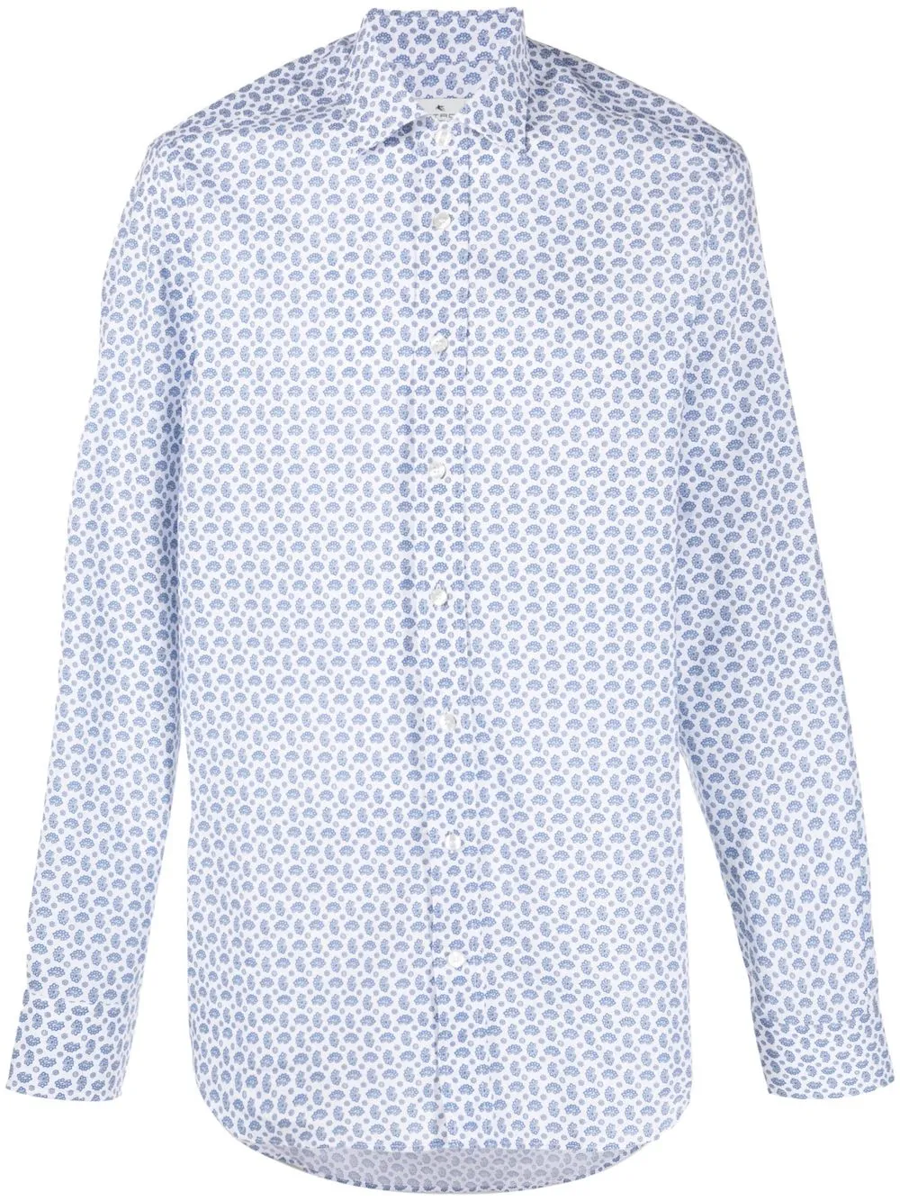 

ETRO long-sleeve stretch-cotton shirt - Blue
