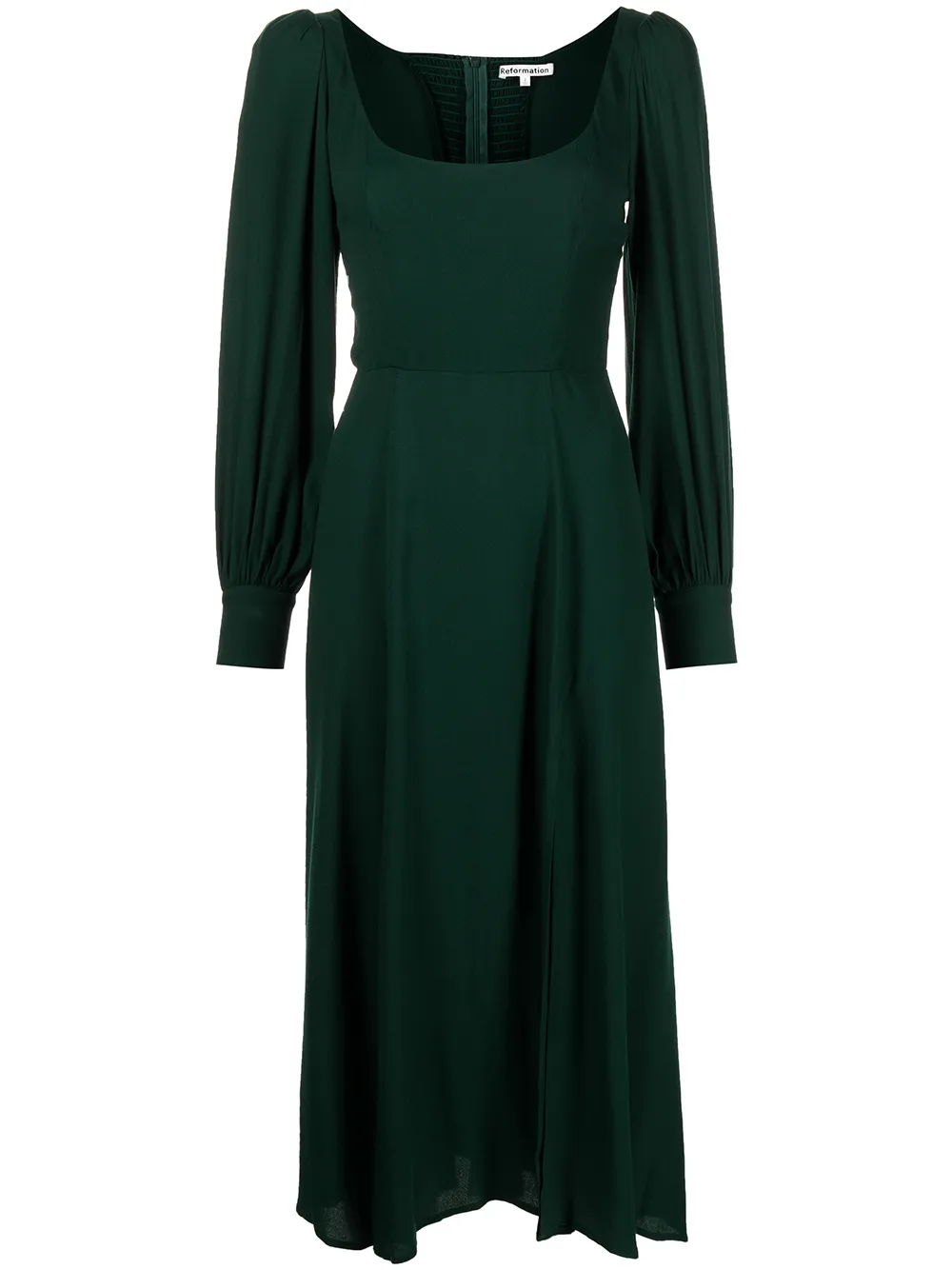 

Reformation vestido midi Alessi con mangas farol - Verde