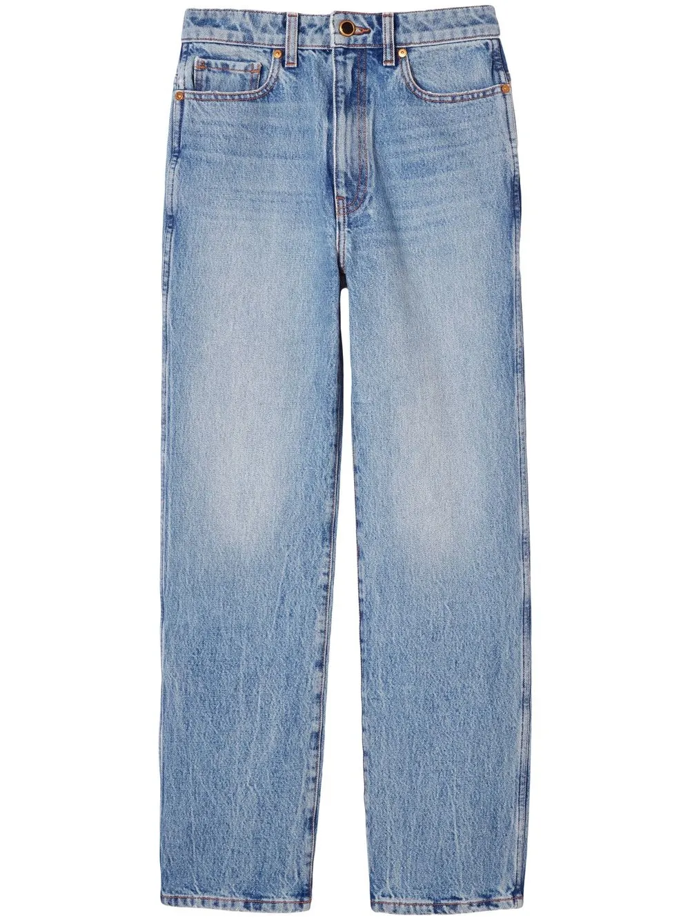 

KHAITE Abigail high-rise straight jeans - Blue