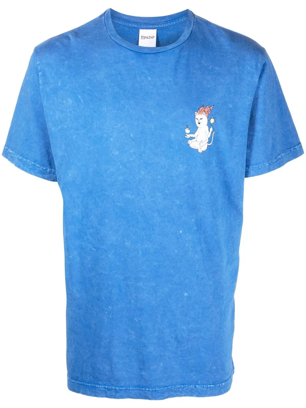 

Ripndip graphic-print short-sleeved T-shirt - Blue