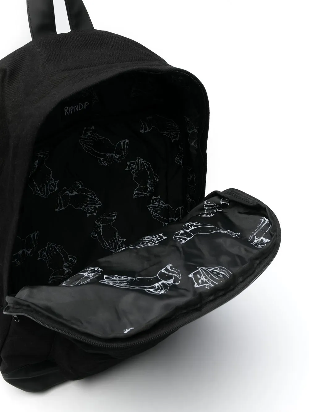Ripndip Rugzak met print Zwart