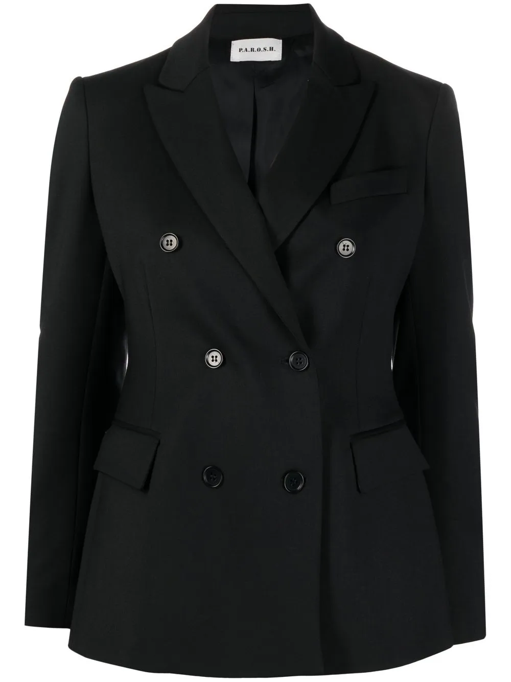 

P.A.R.O.S.H. blazer con doble botonadura - Negro