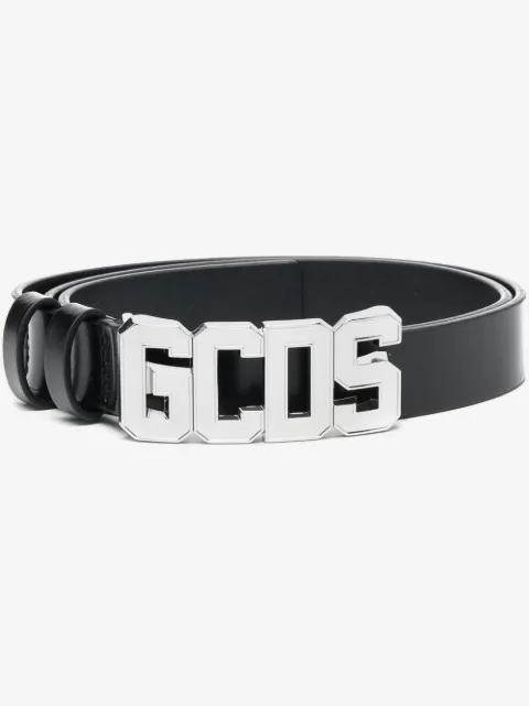 GCDS logo-plaque belt