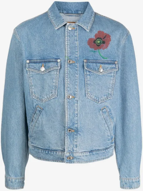 Kenzo floral-print trucker jacket