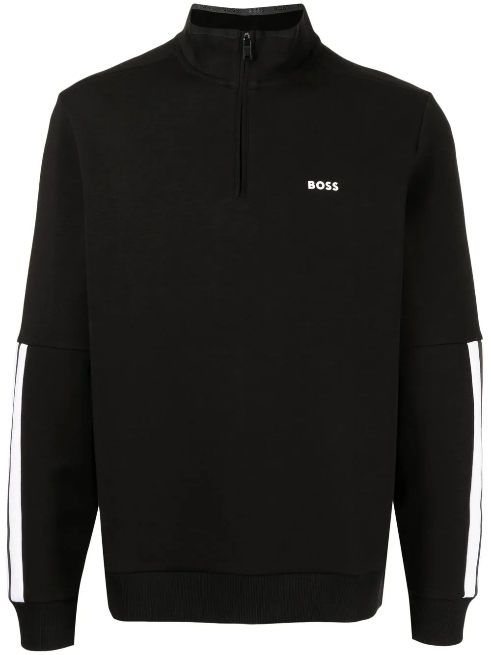 

BOSS sudadera con logo estampado - Negro