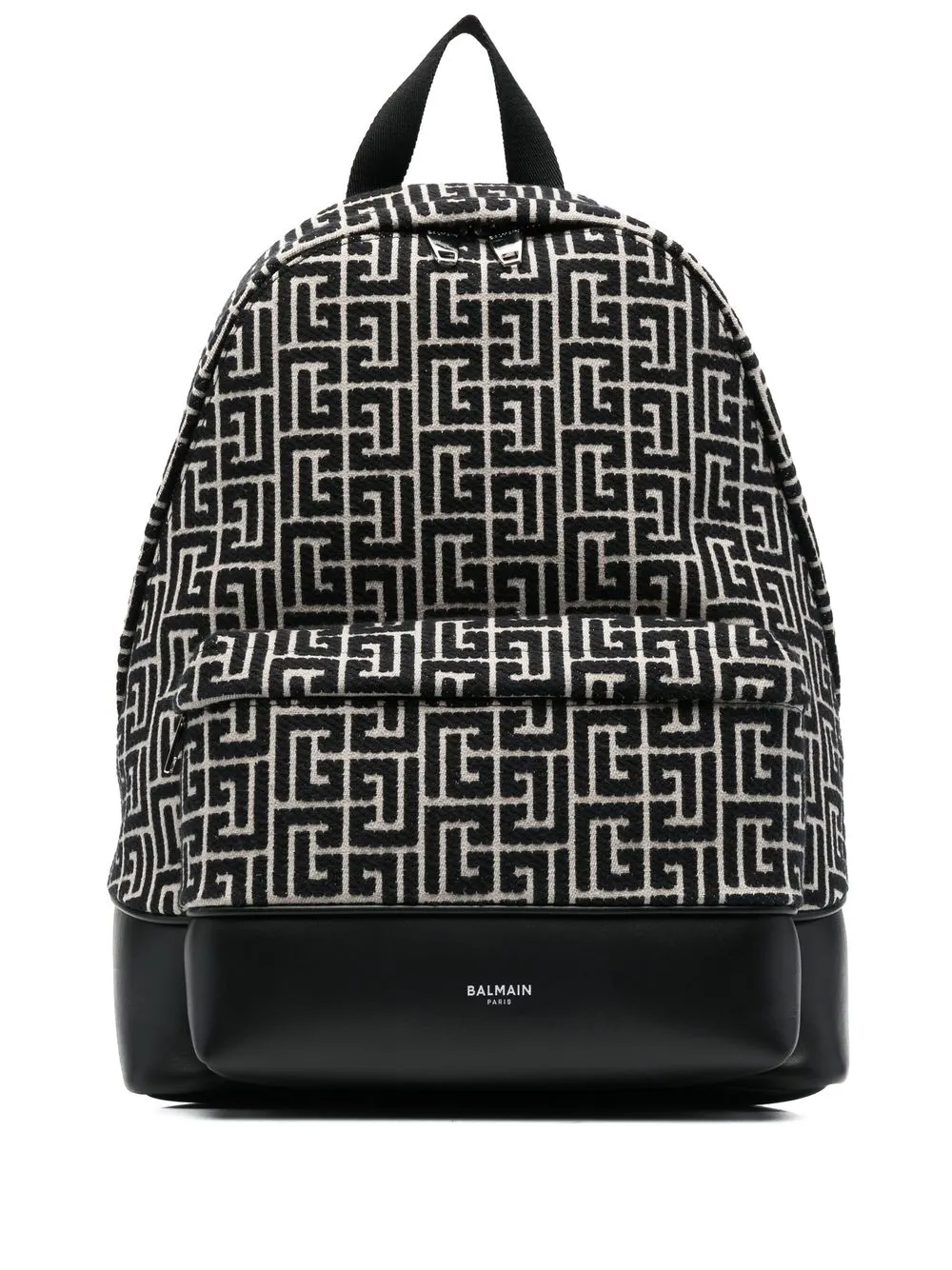 

Balmain 1945 monogram-jacquard backpack - Black