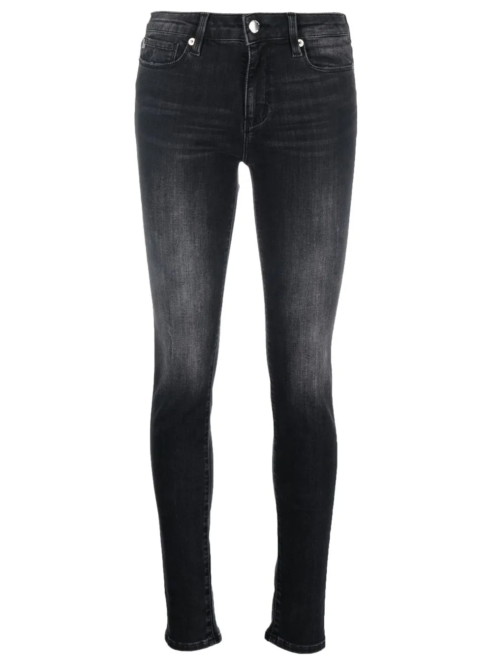 

Love Moschino logo-print skinny-cut jeans - Black