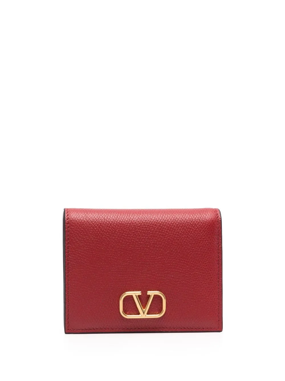 

Valentino Garavani cartera Signature VLogo con solapa - Rojo