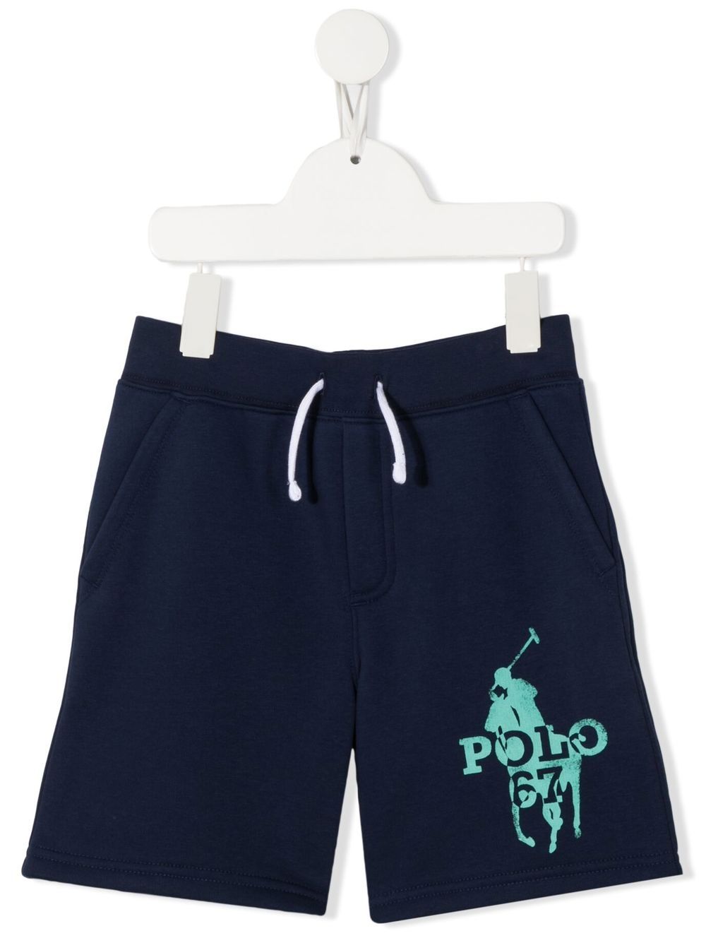 POLO RALPH LAUREN KIDS logo-print shorts - Blue