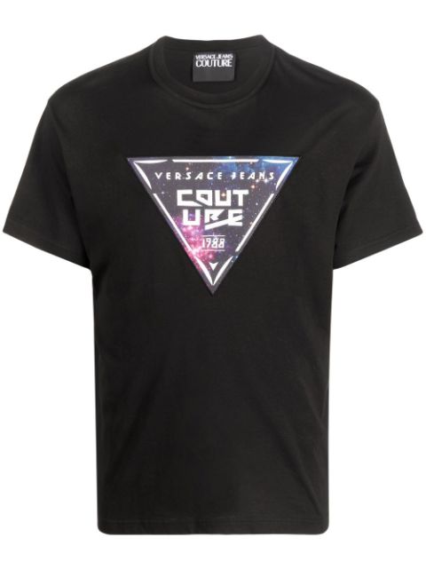 Versace Jeans Couture logo-patch cotton T-shirt Men