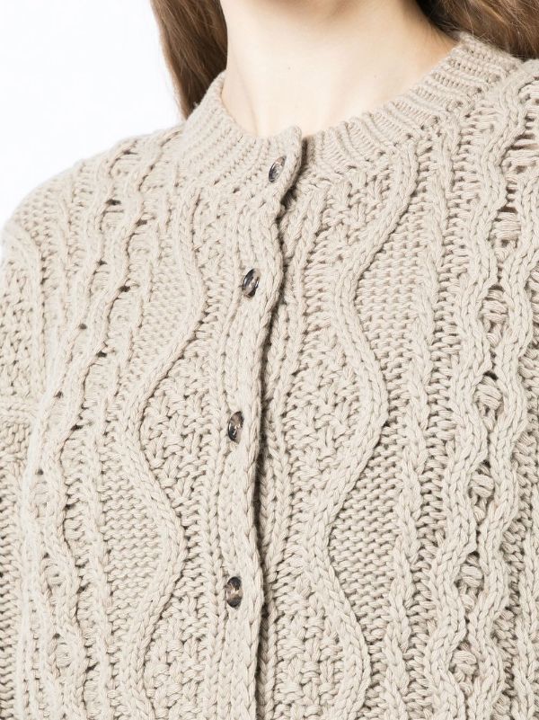 Rokh cable-knit Bralette And Cardigan Set - Farfetch